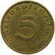GERMANY 5 REICHSPFENNIG 1938 E #s091 0703 - 5 Reichspfennig