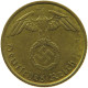 GERMANY 5 REICHSPFENNIG 1938 A WEAK STRUCK DATE #s091 0649 - 5 Reichspfennig