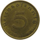 GERMANY 5 REICHSPFENNIG 1938 A #s091 0745 - 5 Reichspfennig