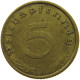 GERMANY 5 REICHSPFENNIG 1938 A #s091 0669 - 5 Reichspfennig