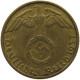 GERMANY 5 REICHSPFENNIG 1937 J #s091 0721 - 5 Reichspfennig