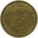 GERMANY 5 REICHSPFENNIG 1937 A #s091 0709 - 5 Reichspfennig