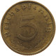 GERMANY 5 REICHSPFENNIG 1937 A #s091 0567 - 5 Reichspfennig
