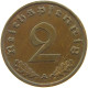 GERMANY 2 REICHSPFENNIG 1940 A #s095 0177 - 2 Reichspfennig