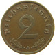 GERMANY 2 REICHSPFENNIG 1940 A #s095 0191 - 2 Reichspfennig