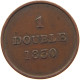 GUERNSEY DOUBLE 1830 #s094 0551 - Guernesey