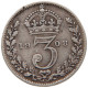 GREAT BRITAIN THREEPENCE 1908 #s096 0343 - F. 3 Pence
