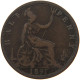 GREAT BRITAIN HALF PENNY 1891 #s095 0327 - K. 1/2 Crown