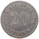 GERMANY EMPIRE 20 PFENNIG 1876 G #s100 0705 - 20 Pfennig