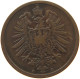 GERMANY EMPIRE 2 PFENNIG 1875 C #s095 0423 - 2 Pfennig