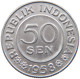 INDONESIA 50 SEN 1958 #s098 0025 - Indonésie