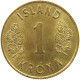 ICELAND 1 KRONA 1970 #s093 0353 - Island