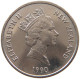 NEW ZEALAND 20 CENTS 1990 #s099 0249 - New Zealand