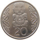 NEW ZEALAND 20 CENTS 1990 #s099 0249 - New Zealand