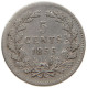 NETHERLANDS 5 CENTS 1855 #s100 0553 - 1849-1890 : Willem III
