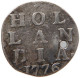 NETHERLANDS 2 STUIVERS 1776 HOLLAND #s091 0095 - Monedas Provinciales