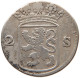 NETHERLANDS 2 STUIVERS 1750 HOLLAND #s101 0179 - Monete Provinciali