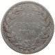NETHERLANDS 10 CENTS 1894 #s100 0627 - 10 Centavos