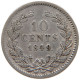 NETHERLANDS 10 CENTS 1849 RARE #s100 0621 - 1849-1890: Willem III.