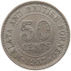 MALAYA AND BRITISH BORNEO 50 CENTS 1957 KN #s092 0229 - Colonie