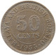 MALAYA AND BRITISH BORNEO 50 CENTS 1955 H #s098 0197 - Colonie