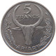 MADAGASCAR 5 FRANCS 1966 #s093 0175 - Madagaskar