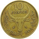 MADAGASCAR 10 FRANCS 1970 #s093 0375 - Madagascar