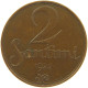 LATVIA 2 SANTIMI 1922 #s100 0431 - Latvia