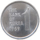 KOREA 1 WON 1969 #s089 0299 - Korea (Süd-)