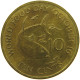 SEYCHELLES 10 CENTS 1981 #s095 0633 - Seychellen