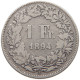 SWITZERLAND FRANC 1894 #s094 0175 - 1 Franc