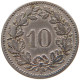 SWITZERLAND 10 RAPPEN 1881 #s100 0047 - 10 Centimes / Rappen