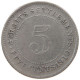 STRAITS SETTLEMENTS 5 CENTS 1910 #s100 0647 - Malaysie
