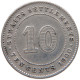 STRAITS SETTLEMENTS 10 CENTS 1900 #s100 0837 - Malaysia