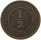 STRAITS SETTLEMENTS 1/2 CENT 1872 #s098 0339 - Maleisië