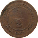 STRAITS SETTLEMENTS 1/2 CENT 1883 RARE #s095 0363 - Malesia