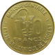 WEST AFRICAN STATES 10 FRANCS 1981 #s089 0139 - Other - Africa