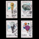 ZAIRE STAMPS.1984.Air Balloons .Set 4.USED. - Used Stamps