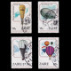 ZAIRE STAMPS.1984.Air Balloons .Set 4.USED. - Oblitérés