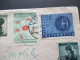 Österreich 1956 Trachten 3 Werte MiF Nr.1026 Und 1027 Einschreiben Wien 62 In Die CSR Gesendet - Storia Postale