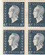 Delcampe - ///   FRANCE ///     Ensemble De Blocs De 4  Marianne De DULAC  Timbres * Et ** -----  Timbres Coupés Par Scan - 1944-45 Marianne Of Dulac