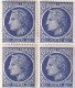 ///   FRANCE ///     Ensemble De Blocs De 4   Ceres  Timbres * Et ** - 1945-47 Ceres De Mazelin