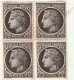 Delcampe - ///   FRANCE ///     Ensemble De Blocs De 4   Ceres  Timbres * Et ** - 1945-47 Ceres De Mazelin