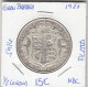 E5416 MONEDA GRAN BRETAÑA 0,5 CORONA 1927 PLATA MBC  - Andere - Europa