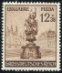 886VI Fulda 1944: Fleck Rechts Vom Denkmal, Feld 30, ** - Varietà & Curiosità