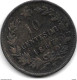 Italy  10 Centesimi 1867 H Km 11.3 - 1861-1878 : Victor Emmanuel II