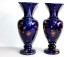 Delcampe - FIVES LILLES - PAIRE DE VASE BALUSTRE SUR PIEDOUCHE En FAIENCE DE BRUYN EMAILLÉ DEBUT XXe 30cm / ART DECORATIF (0901.17) - Vases