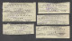 Italia Italy WW2 - Military Buoni Alimentari / Food Coupons Tickets, Lot 5 Pcs - Documenti