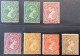 Falkland Islands 1891-1902 Queen Victoria 7 Different F-VF Mint Original Gum  (MH*) Stamps (Iles Falkland British Empire - Falkland Islands