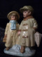 Delcampe - Old Porcelain Statuete Autors  A P - Sonstige & Ohne Zuordnung